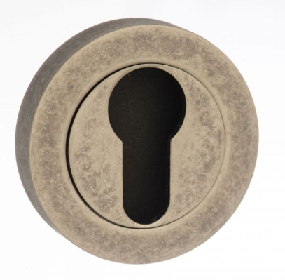 Distressed Silver Key Escutcheon