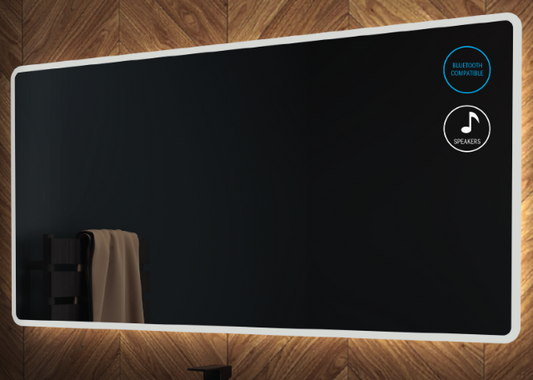 Molly LED Touch Mirror with Demist, Bluetooth & Shaver Point