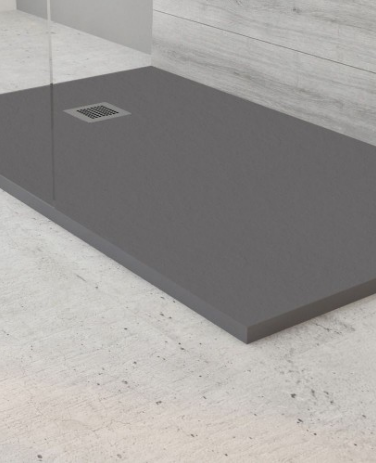 Slate Shower Tray - Anthracite / White / Taupe