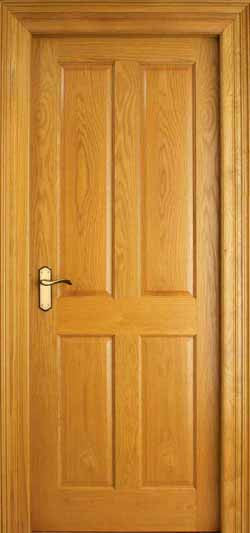 4 Panel White Oak Door