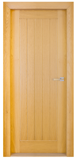 All Interiors - Mexicano White Oak Door - 5 Plank