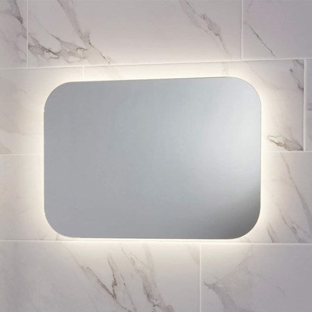 Aura LED Mirror with Demister & Shaving Socket
