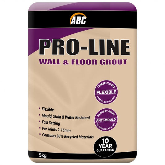 Arc Pro-line Grout 5kg - Charcoal